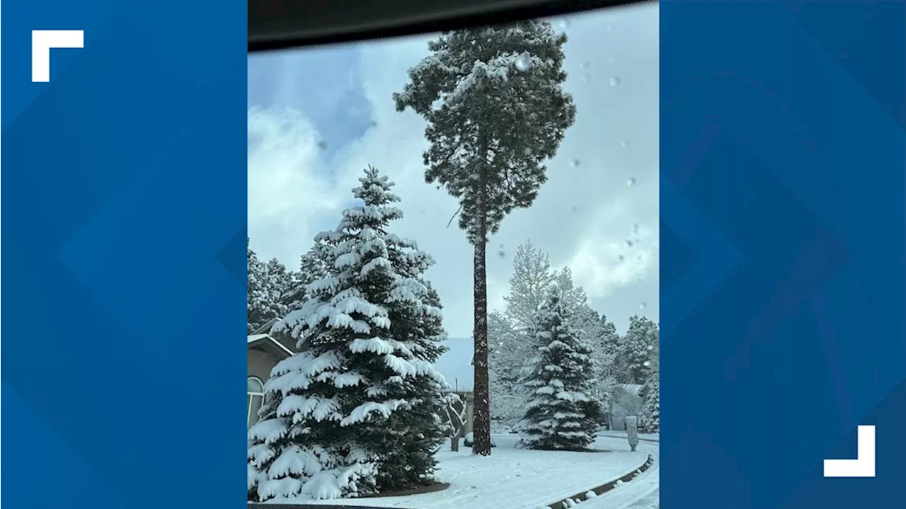 Northern Arizona welcomes spring with a couple of snowy days