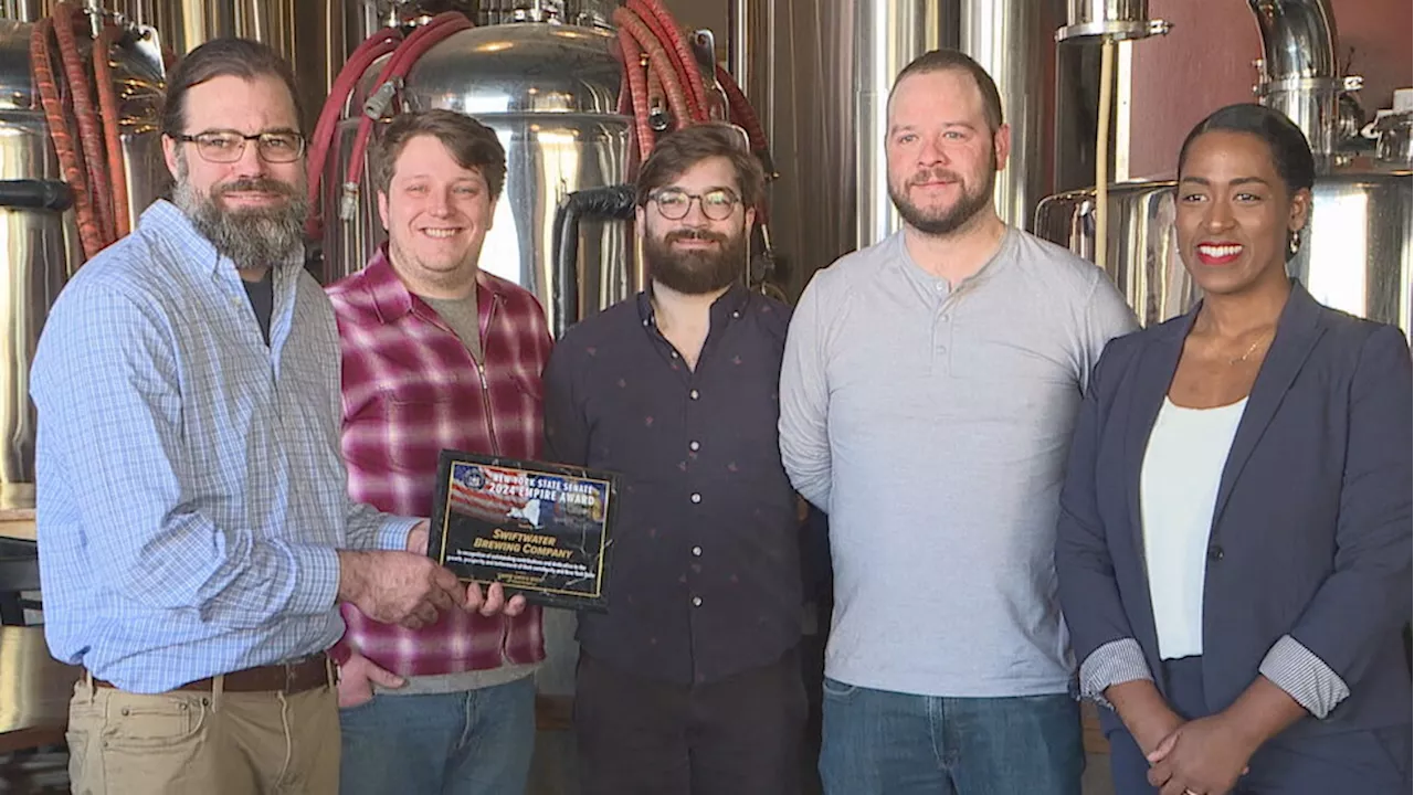 Swiftwater Brewing honored for helping community during boil-water advisory