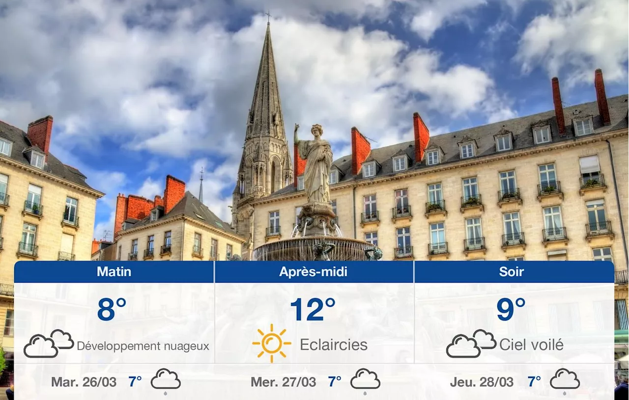 Météo Nantes: prévisions du lundi 25 mars 2024