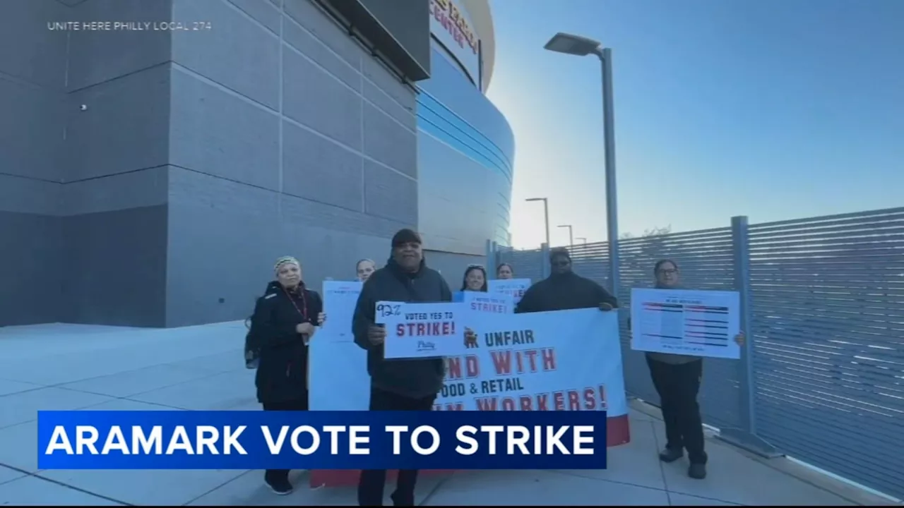 Aramark strike: Wells Fargo Center food service, retail workers vote to authorize strike