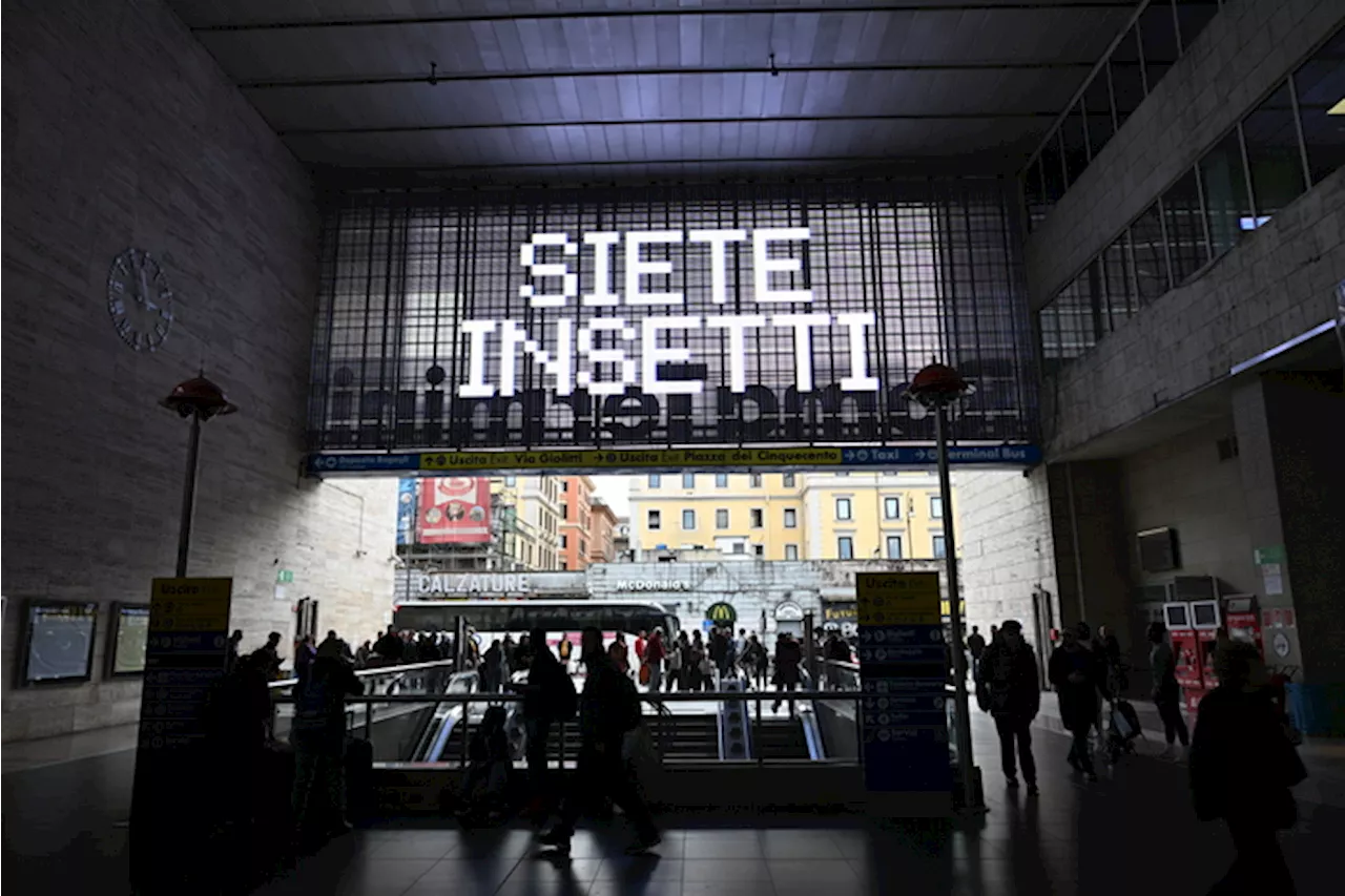 'Siete insetti', la scritta nelle stazioni ma è una campagna Netflix