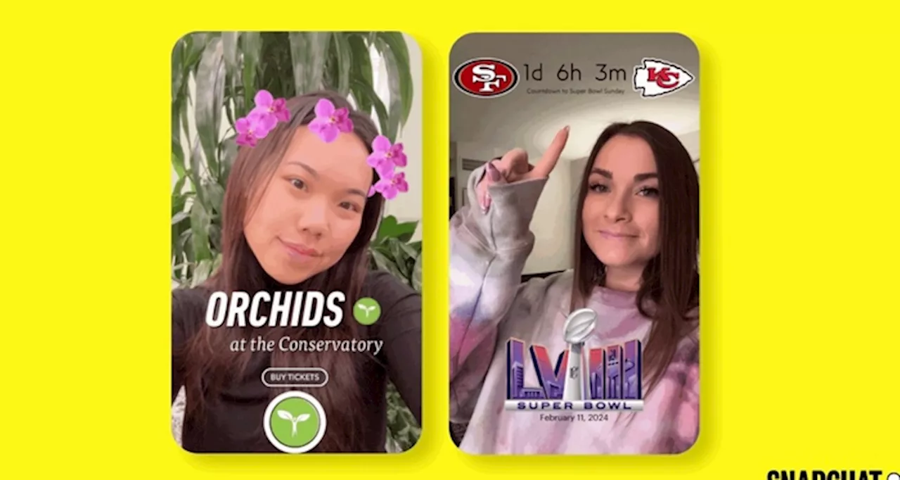 Su Snapchat gli effetti sponsorizzati in realtà aumentata