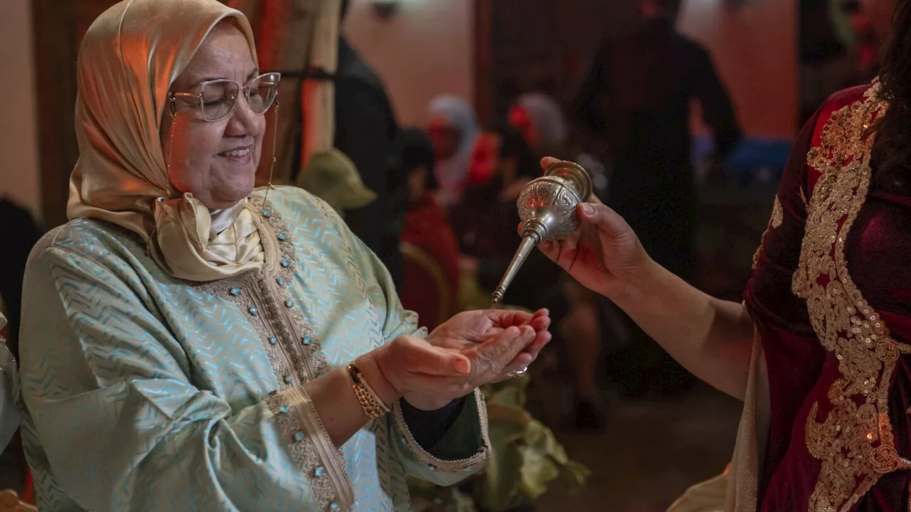 The scent of orange blossoms is bringing the world to a spring tradition in Morocco