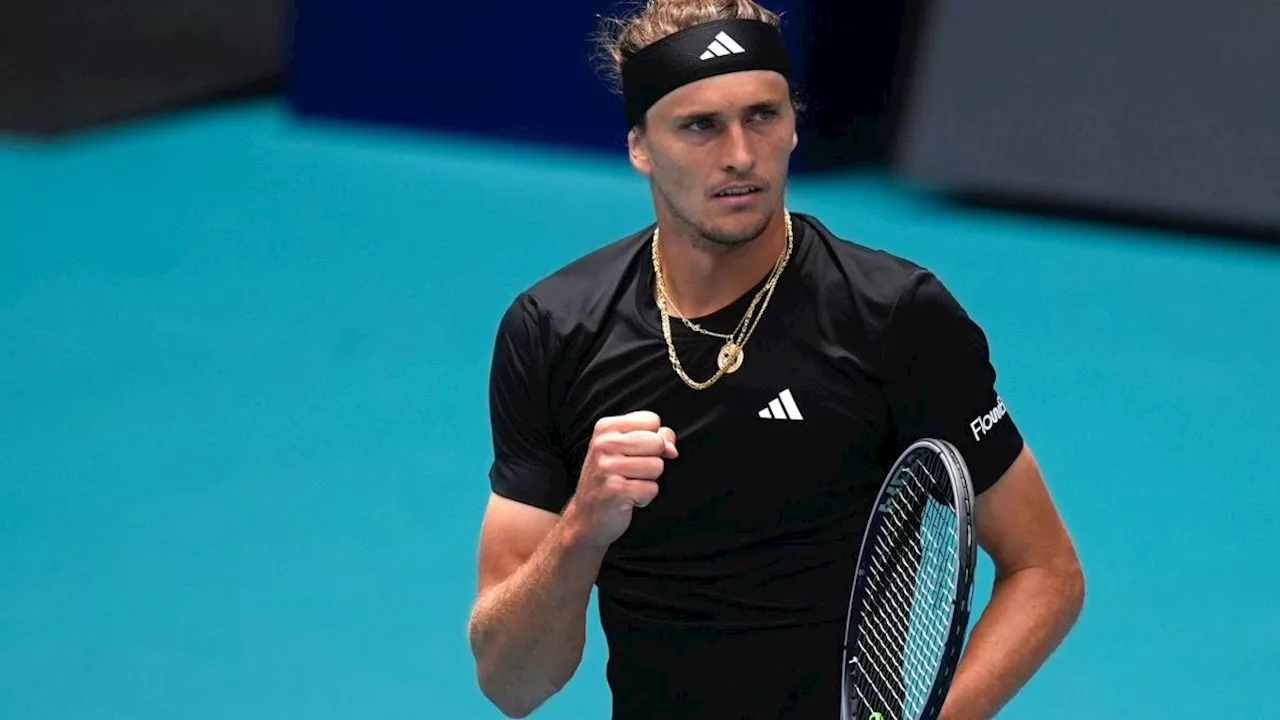 Olympiasieger Zverev beim Turnier in Miami im Achtelfinale