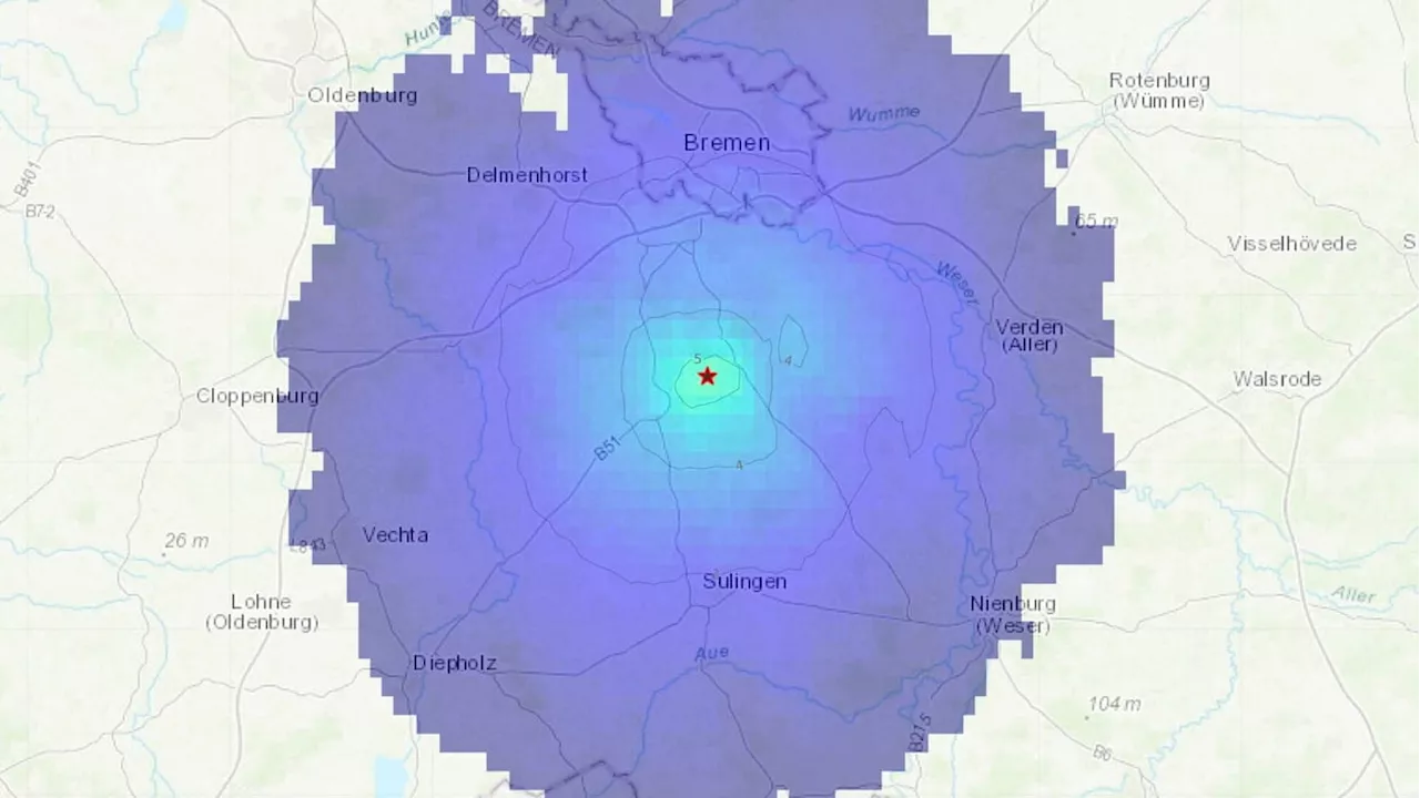 Erdbeben südlich von Bremen: Um 12.07 Uhr vibrierten die Wände!