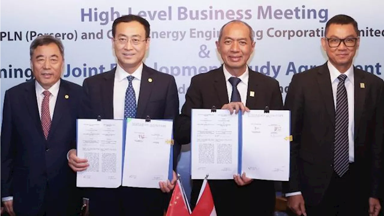 PLN Indonesia Power & China Energy Bakal Kaji Energi Hijau di Sulawesi