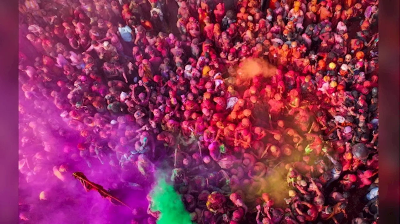 India celebrates Holi, the Hindu festival of color, marking the reawakening of spring