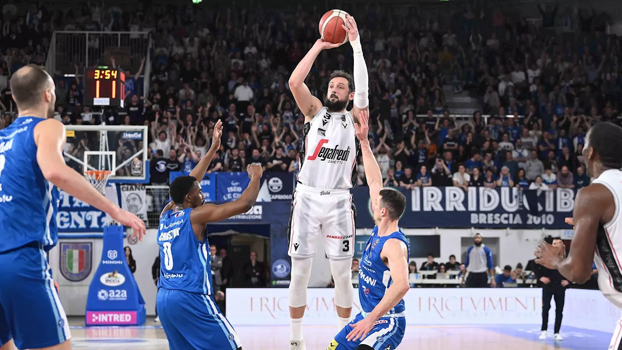 Prova di forza Virtus! La Segafredo si impone 87-73 nel big match a Brescia e si prende la vetta: 17 per Belinelli