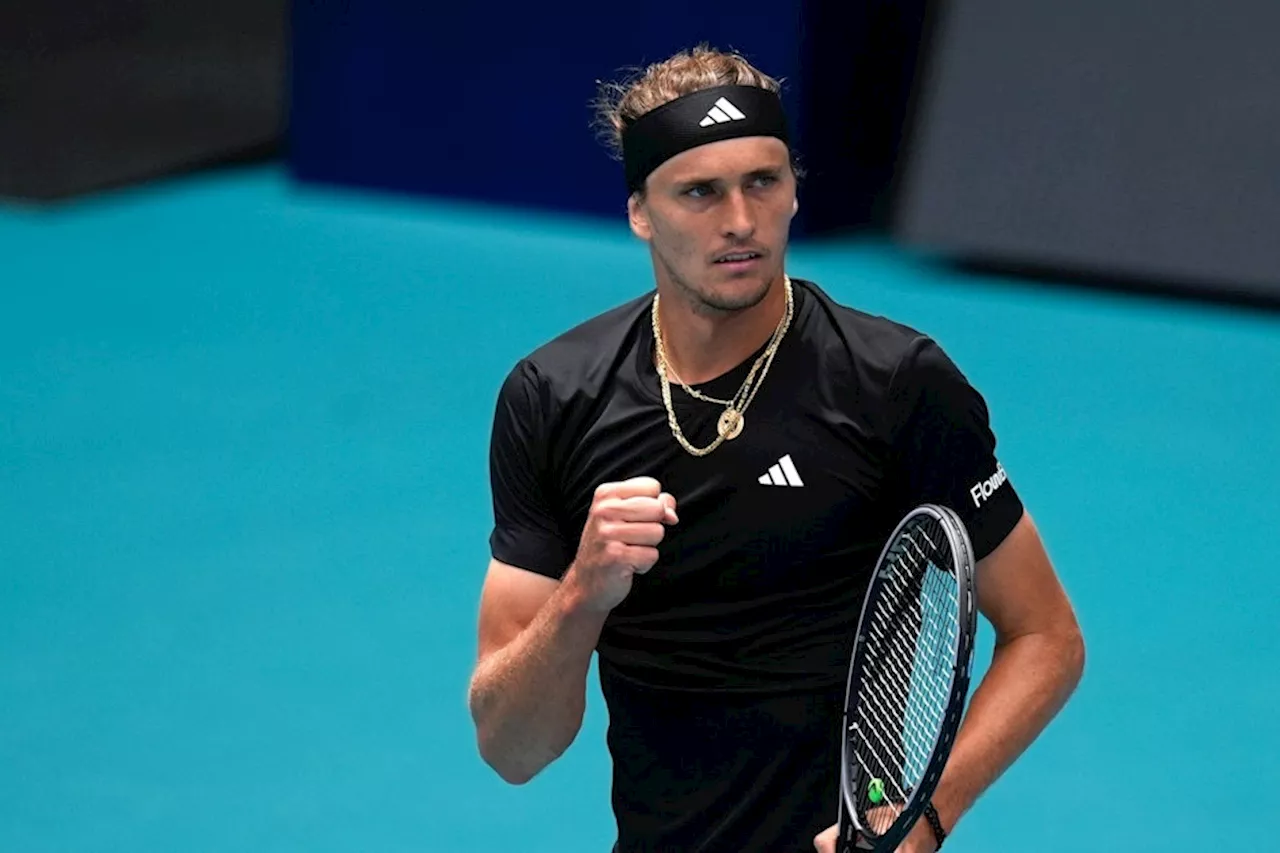 Olympiasieger Zverev beim Turnier in Miami im Achtelfinale