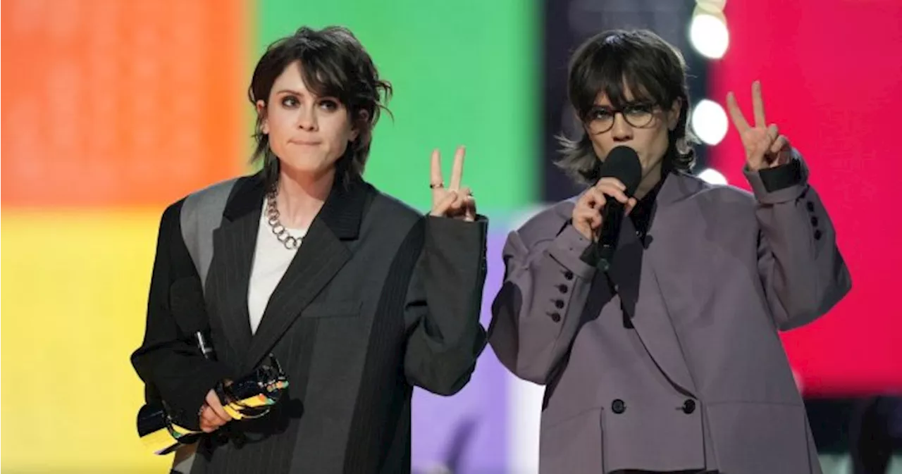 Tegan and Sara use Junos speech to call out Alberta policies affecting trans youth