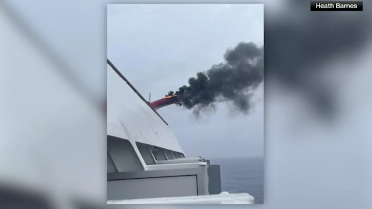 VIDEO: Carnival Cruise ship experiences fire at sea after reported lightning strike