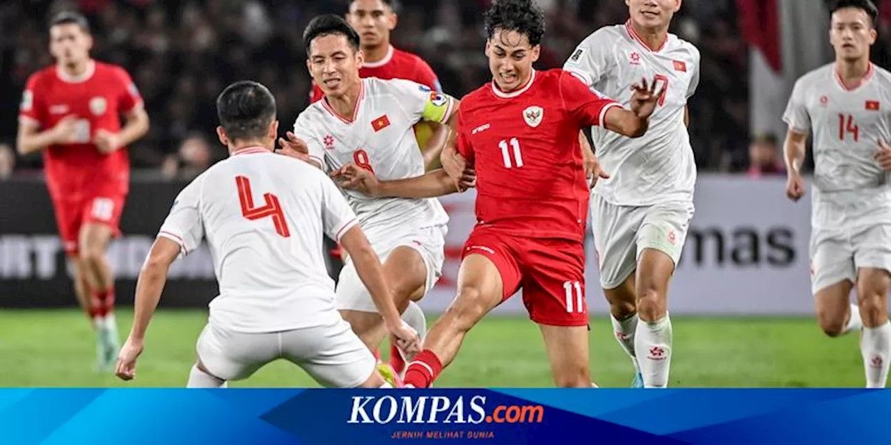 Jadwal Siaran Langsung Vietnam Vs Indonesia di Kualifikasi Piala Dunia 2026