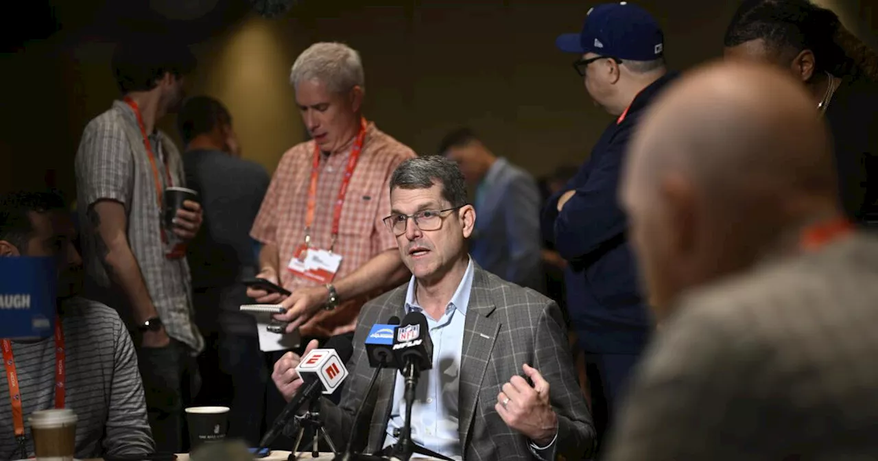 Jim Harbaugh: Chargers could get top non-quarterback in NFL draft