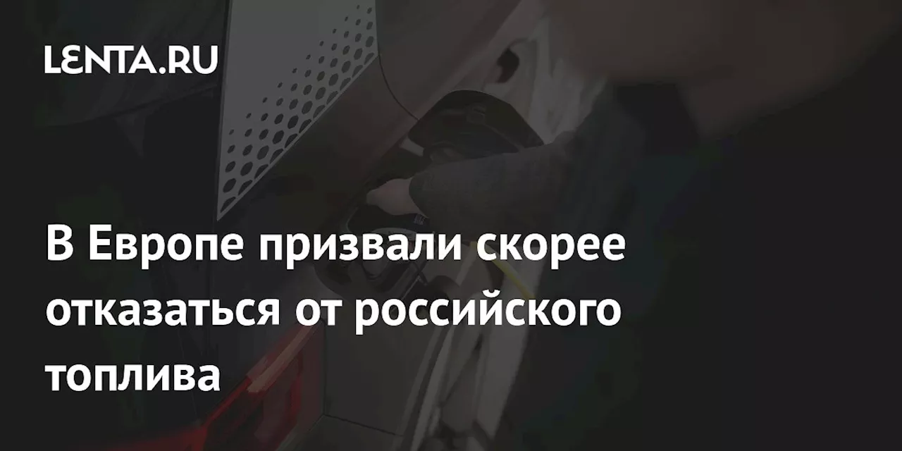 В Европе призвали скорее отказаться от российского топлива