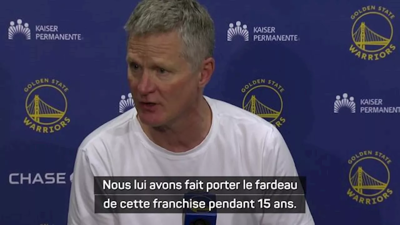 Kerr (Golden State Warrios) : « Nous ne pouvons pas attendre de Curry qu'il joue 35 minutes »