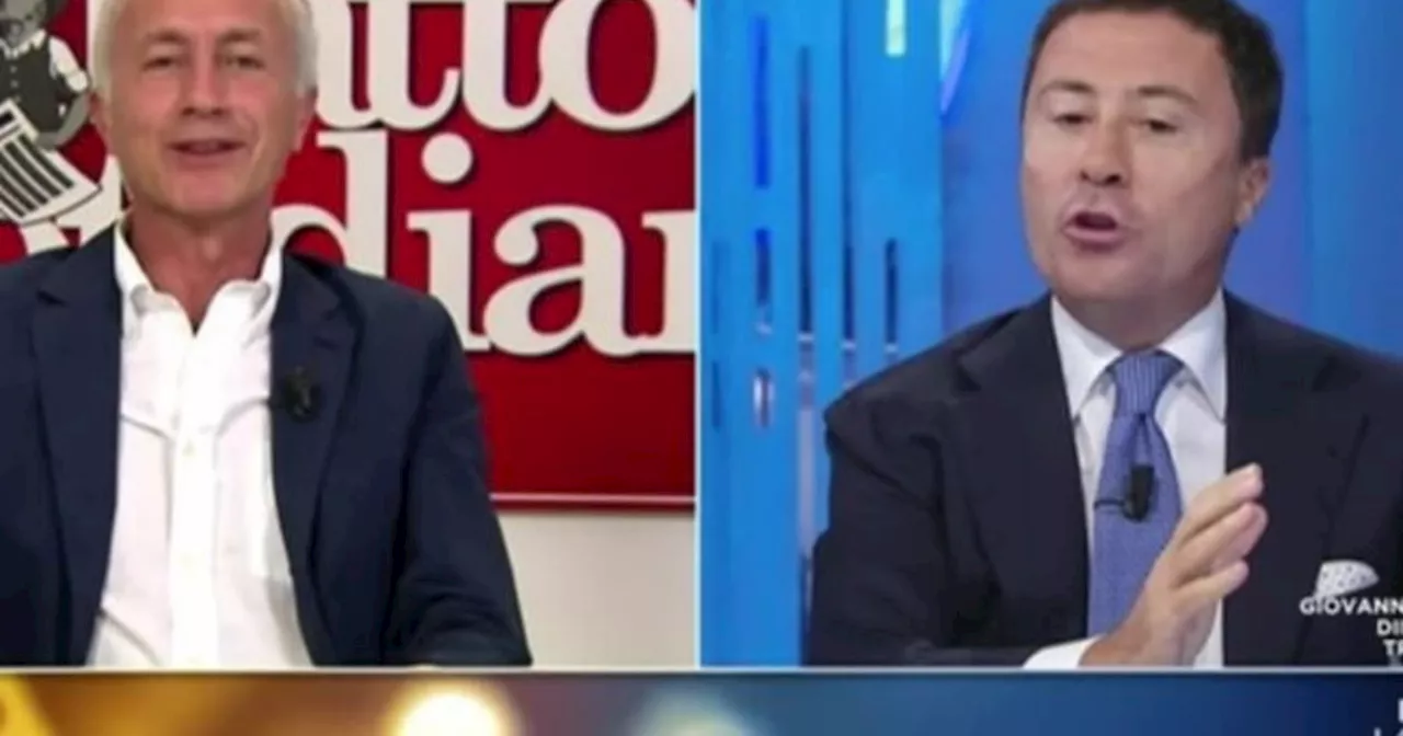 Otto e Mezzo, scontro Travaglio-Bocchino: &#034;Sei diventato garantista?&#034;