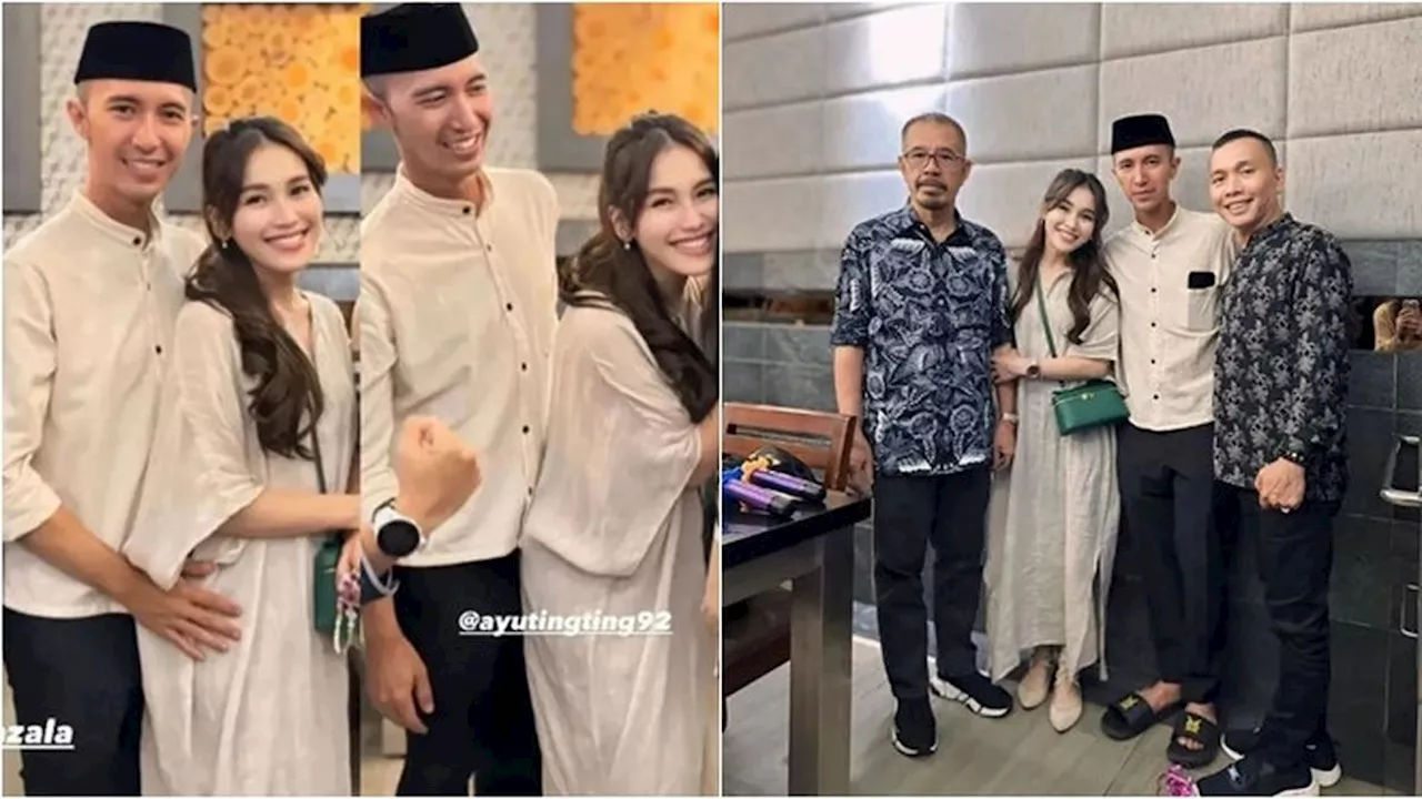 6 Potret Keluarga Ayu Ting Ting dan Lettu Fardhana Buka Puasa Bareng, Penuh Hangat