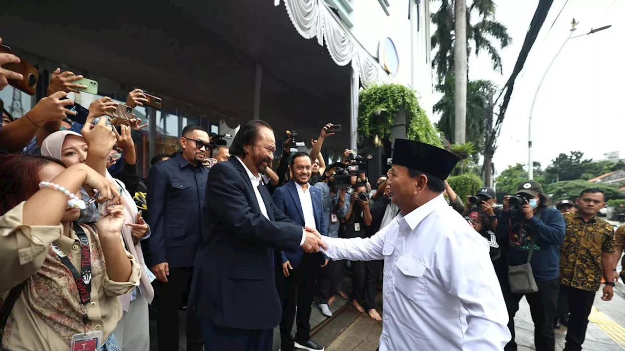 7 Respons Mulai Pengamat hingga Menteri Usai Pertemuan Prabowo Subianto dan Surya Paloh