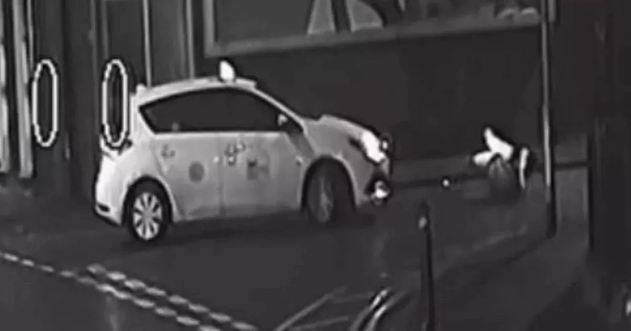 Police hunt taxi driver after pedestrian mowed down in hit-and-run