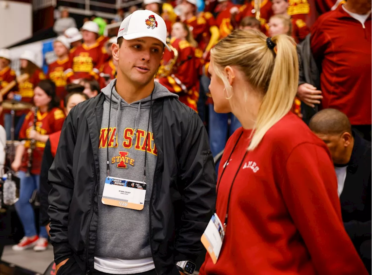 Photos: Brock Purdy reps Iowa State at Stanford women’s basketball game thriller