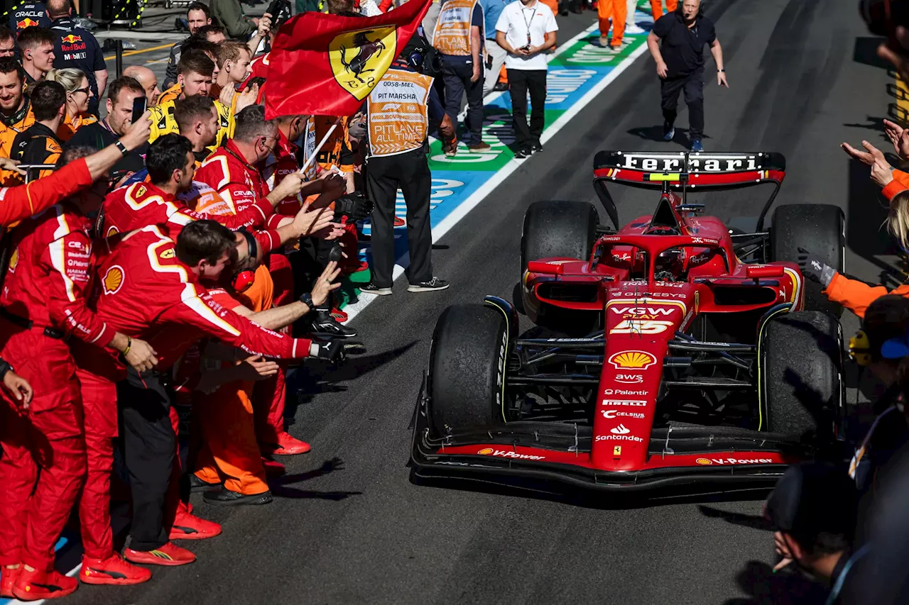 Sainz leads Ferrari one-two at 2024 F1 Australian Grand Prix