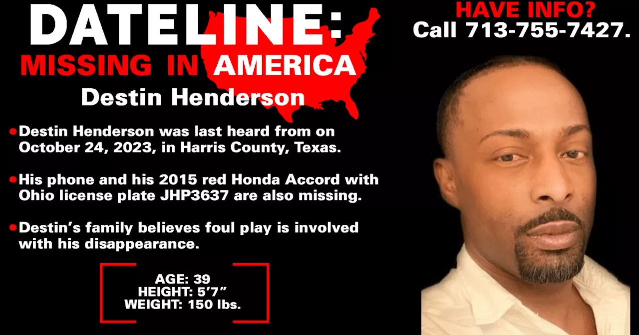 Mother fighting for answers in October 2023 disappearance of Texas man Destin Henderson; “I’m on a mission”