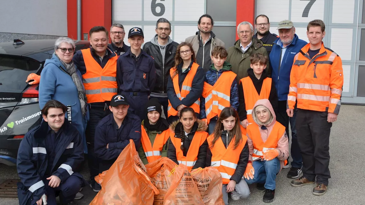 Mehr als 240 Freiwillige sammelten in Traismauer Müll