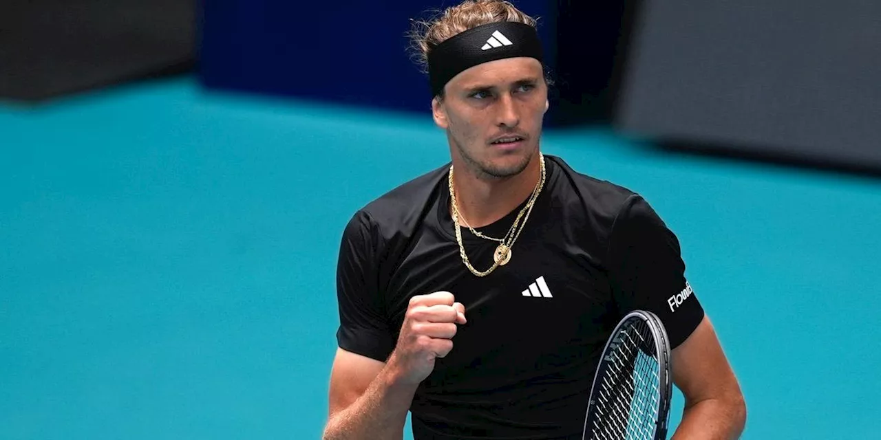 Olympiasieger Zverev beim Turnier in Miami im Achtelfinale