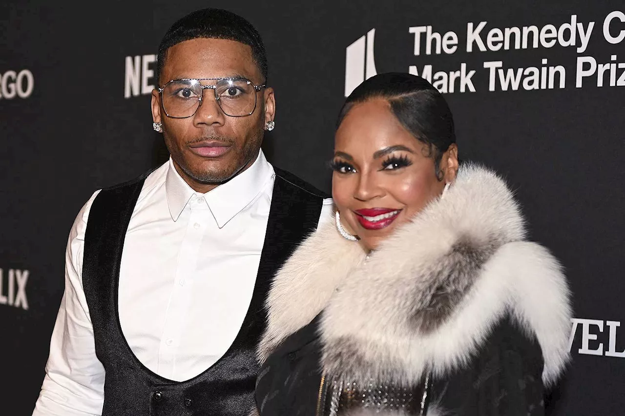 Ashanti and Nelly Match in Monochrome on Date Night at Mark Twain Prize Event