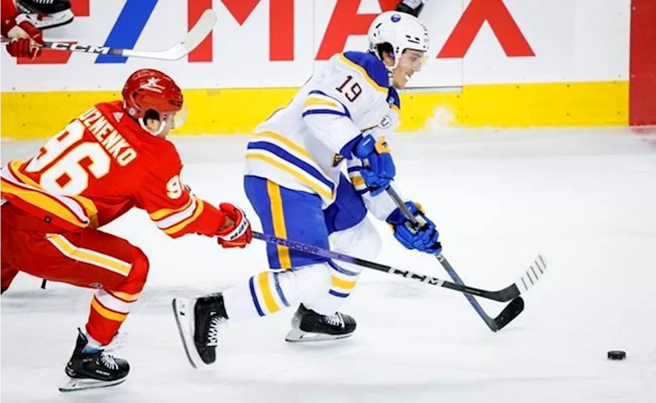 Tage Thompson leads Buffalo Sabres to 4-1 win over Calgary Flames