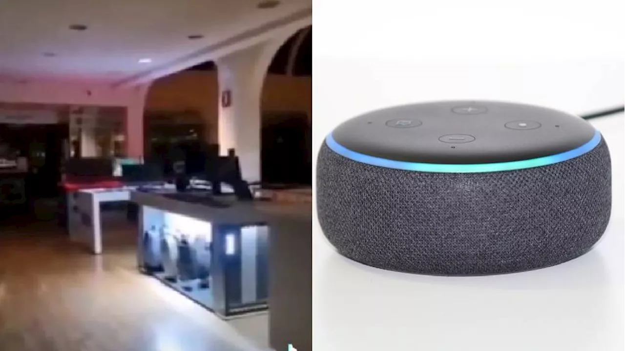 VIDEO: Captan a dispositivos Alexa rezando durante la madrugada en una tienda del Zócalo