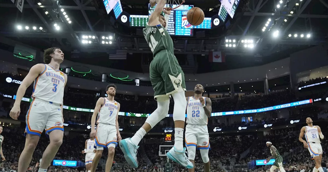 Bucks recuperan su alineación titular predilecta y superan 118-93 al Thunder