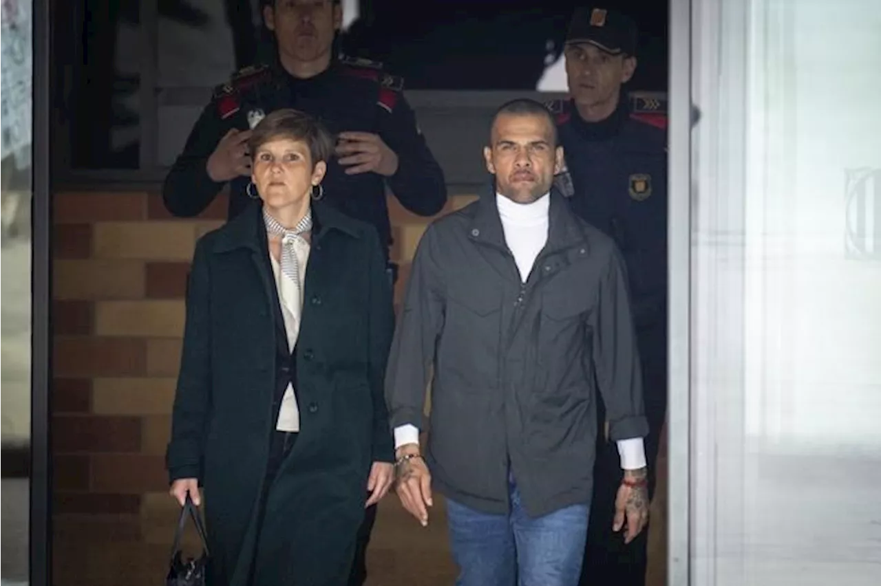 Dani Alves released from prison after paying bail while awaiting appeal of rape conviction in Spain