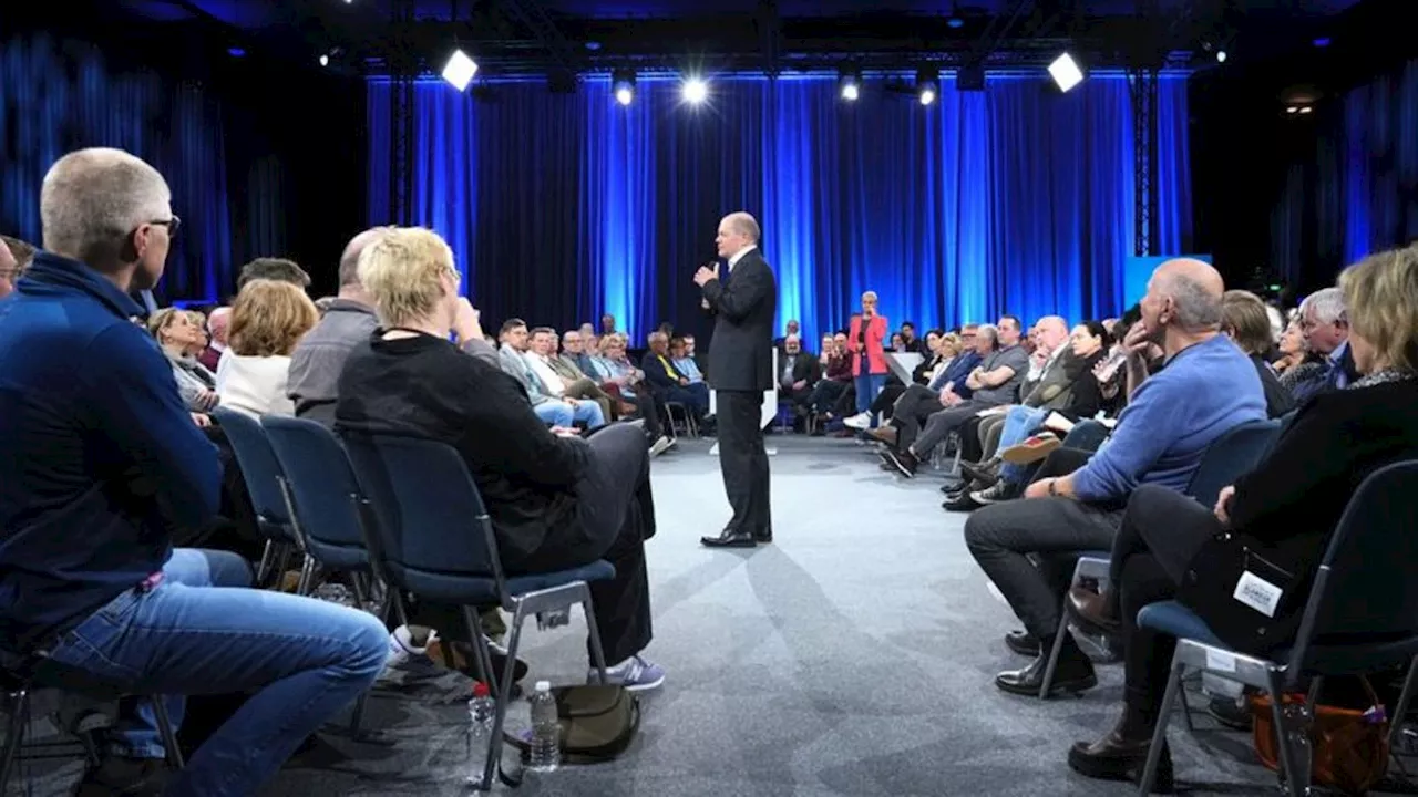 Bürgerdialog in Brandenburg: Scholz: Mehr bauen, mehr Wohnungen, mehr Fachkräfte