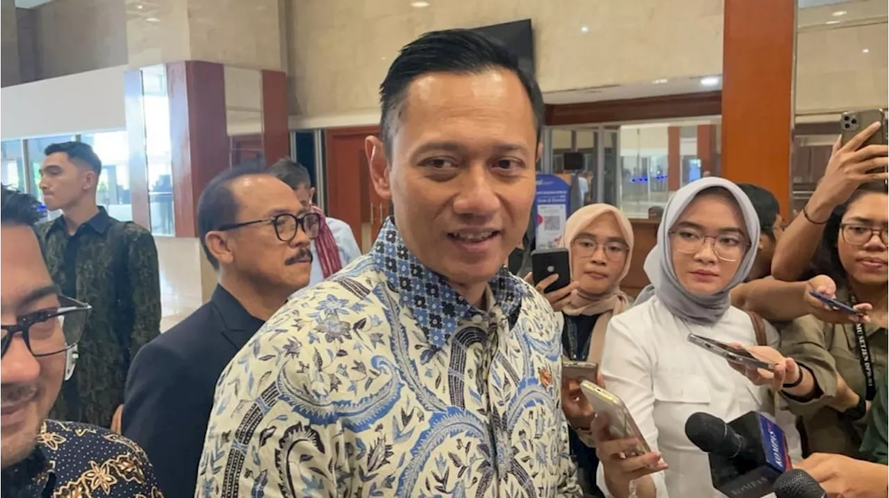 Perdana Sejak Jadi Menteri ATR/BPN, AHY Sambangi Ruangan Fraksi Demokrat di DPR