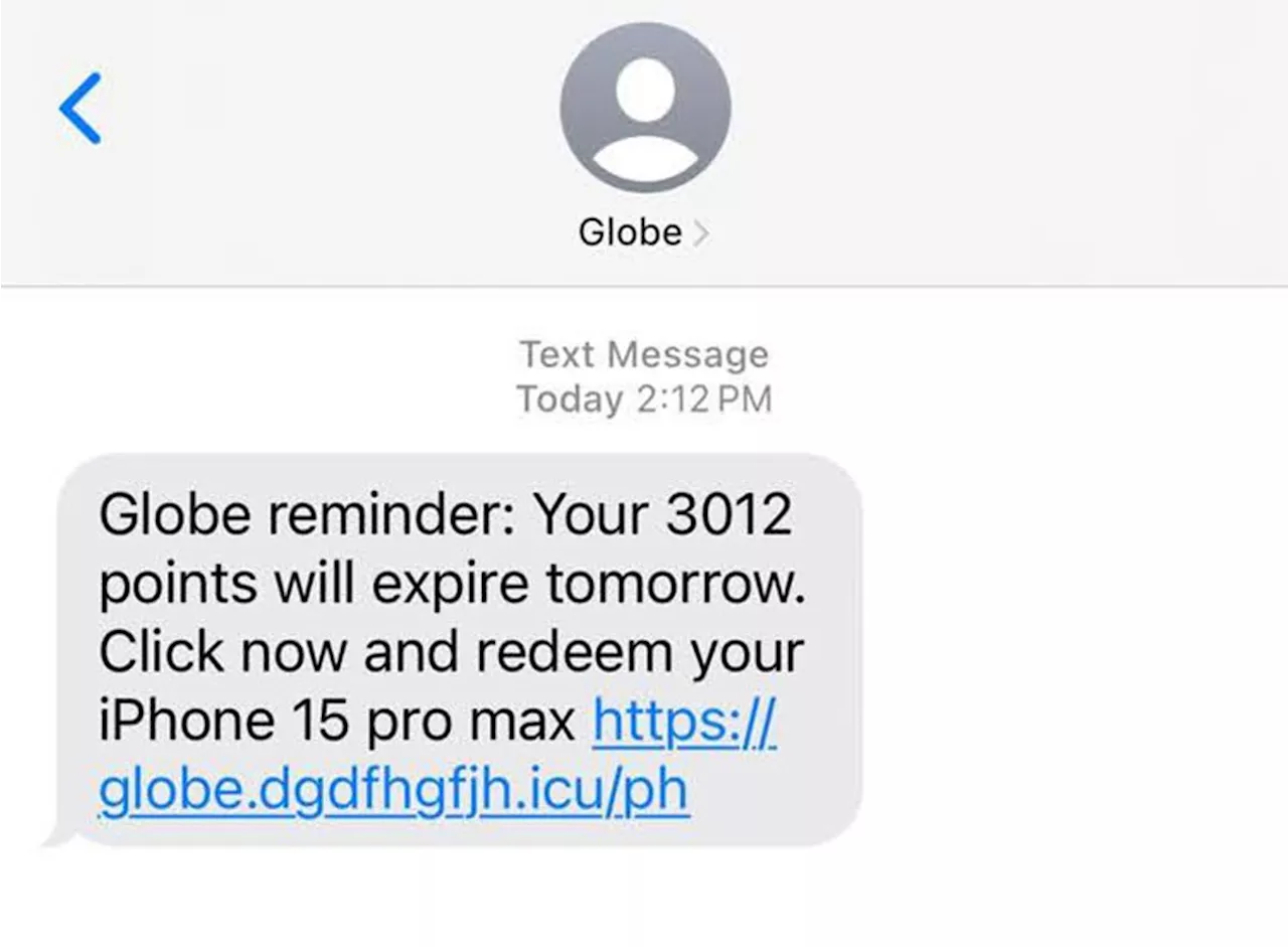 Globe warns vs spoofed messages for Rewards claims