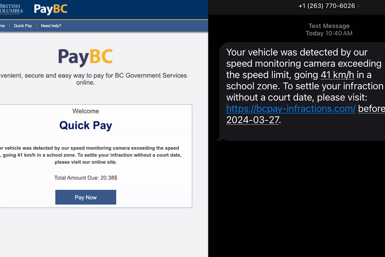 That text you got about speeding in a school zone is a scam