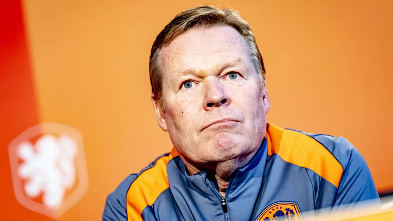 Ronald Koeman ziet één speler afhaken voor duel met Duitsland