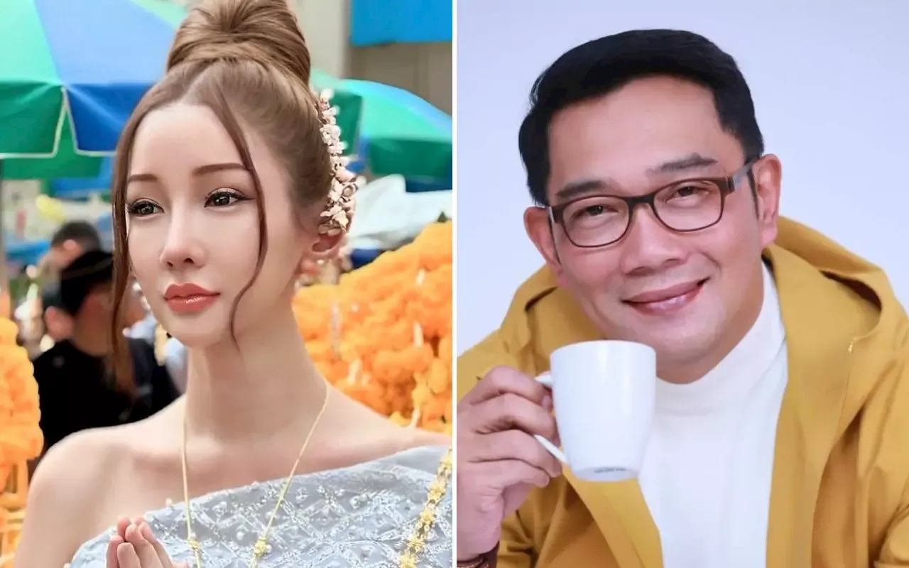 Lucinta Luna Pancarkan Aura Berkelas saat Pamer Love Sign Bareng Ridwan Kamil