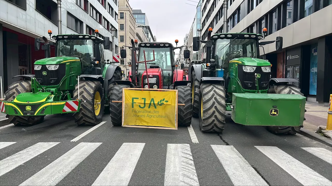 Los agricultores vuelven a protestar en Bruselas para clamar por soluciones: 'Tenemos que seguir haciendo ruido'