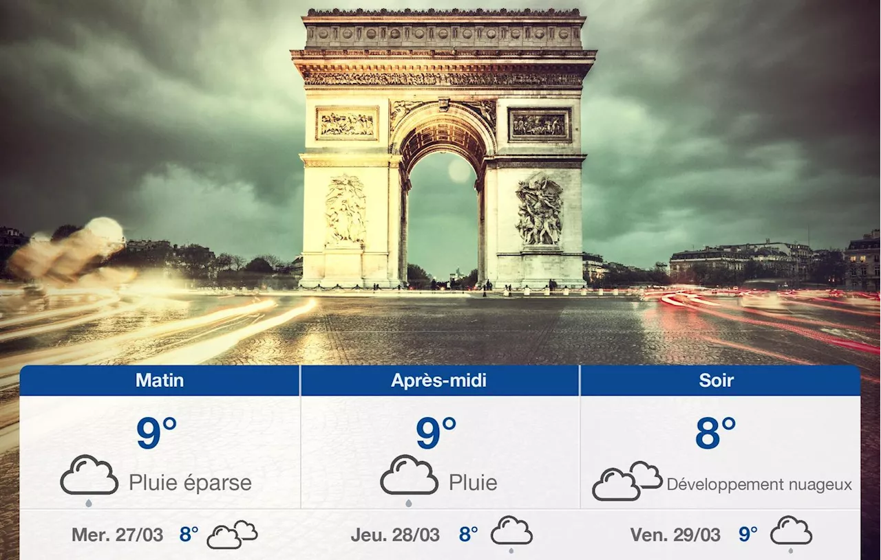 Météo Paris: prévisions du mardi 26 mars 2024