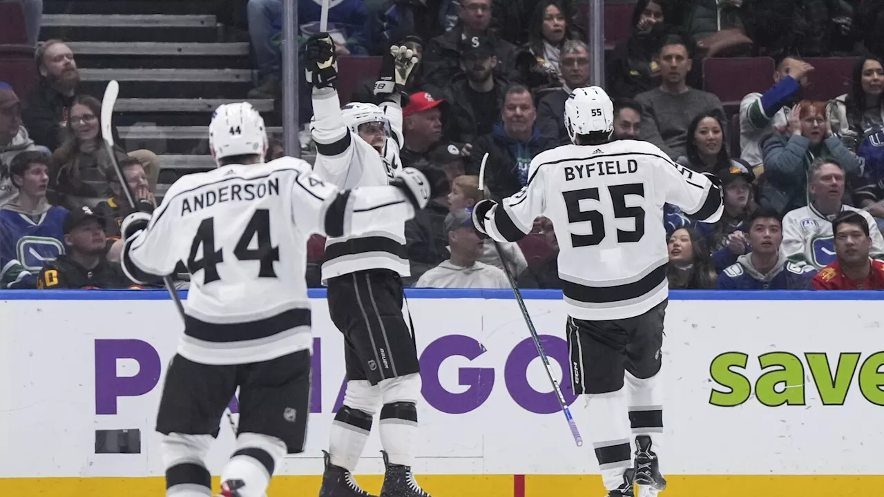 Kopital leads Kings to 3-2 win over Canucks for fourth straight victory