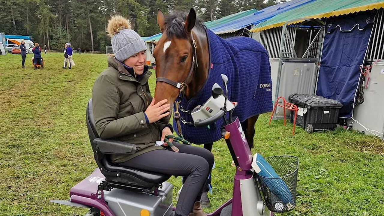 British horse riding star, 31, who suffered life-changing spine injury in horror fall leaves behind...