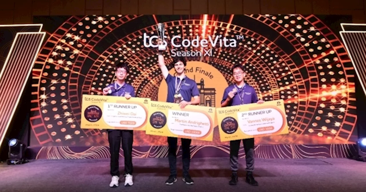 Singaporean student awarded second runner-up at computer programming competition TCS CodeVita 2024