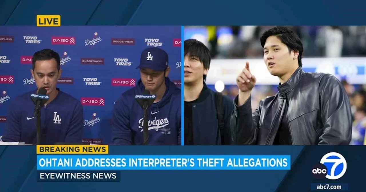 Full statement by Dodgers star Shohei Ohtani on scandal involving former interpreter Ippei Mizuhara