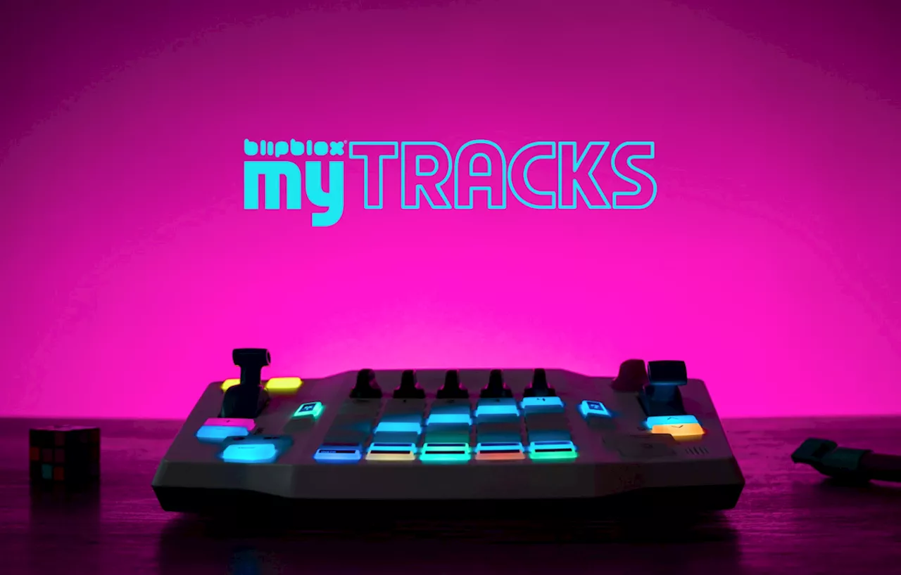 The Blipblox myTRACKS groovebox is a complete music production studio for kids