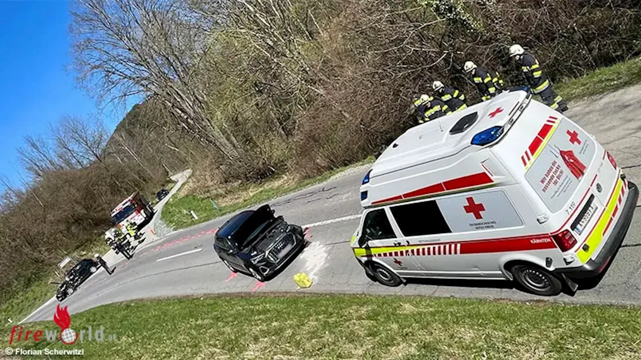 Ktn: Kollision in Abzweigung in einer Kurve in der Gemeinde Magdalensberg