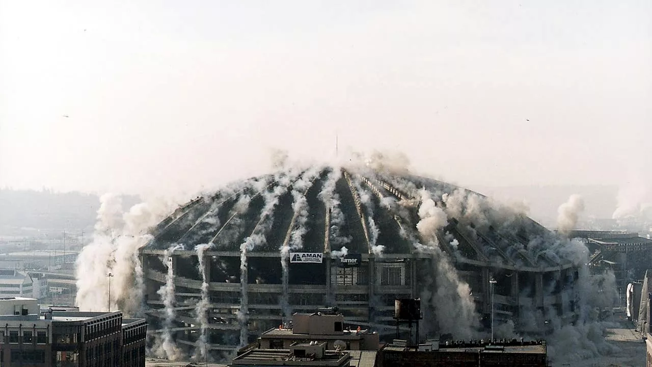 Remembering the Kingdome: 24 years since iconic Seattle stadium's implosion