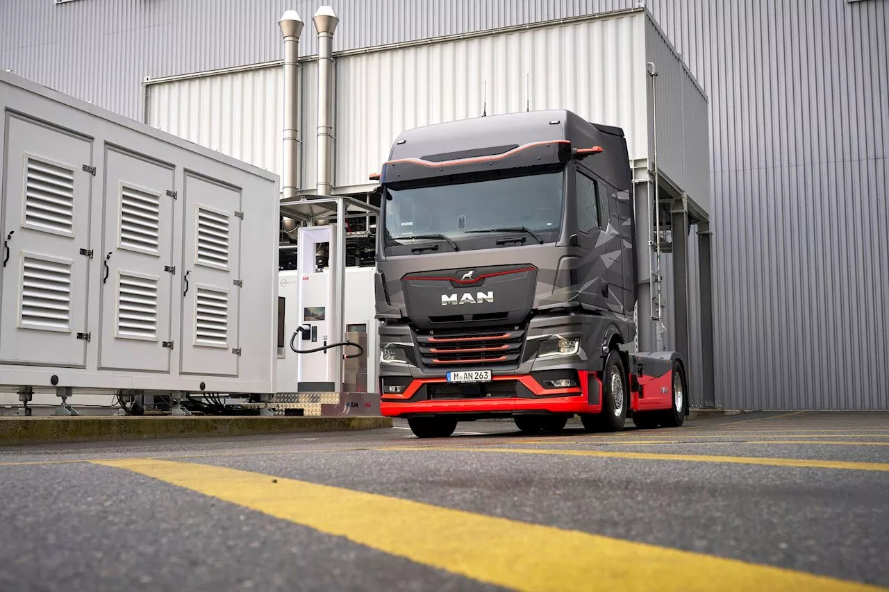 Cette borne peut recharger l’immense batterie d’un camion électrique aussi rapidement qu’une Tesla