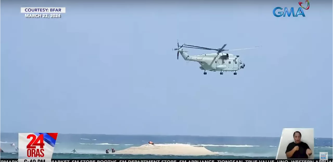 PH researchers hurt after China chopper hovers low over Sandy Cay